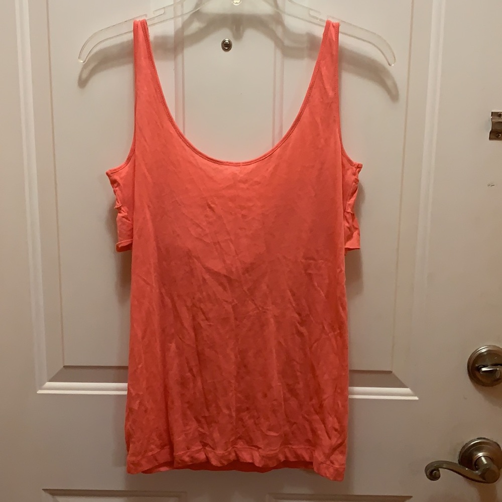 J.Crew Factory Coral Ruffle Tank Small - Picture 3 of 3